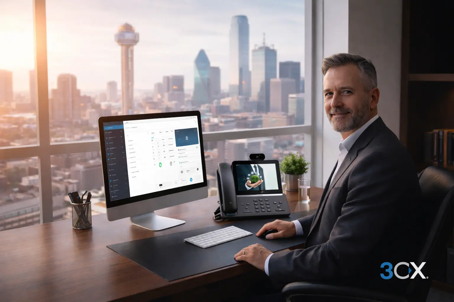 3CX business phone system dashboard and communication tools