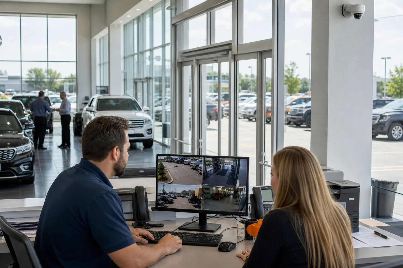 IP camera and site visibility system for Auto Dealerships