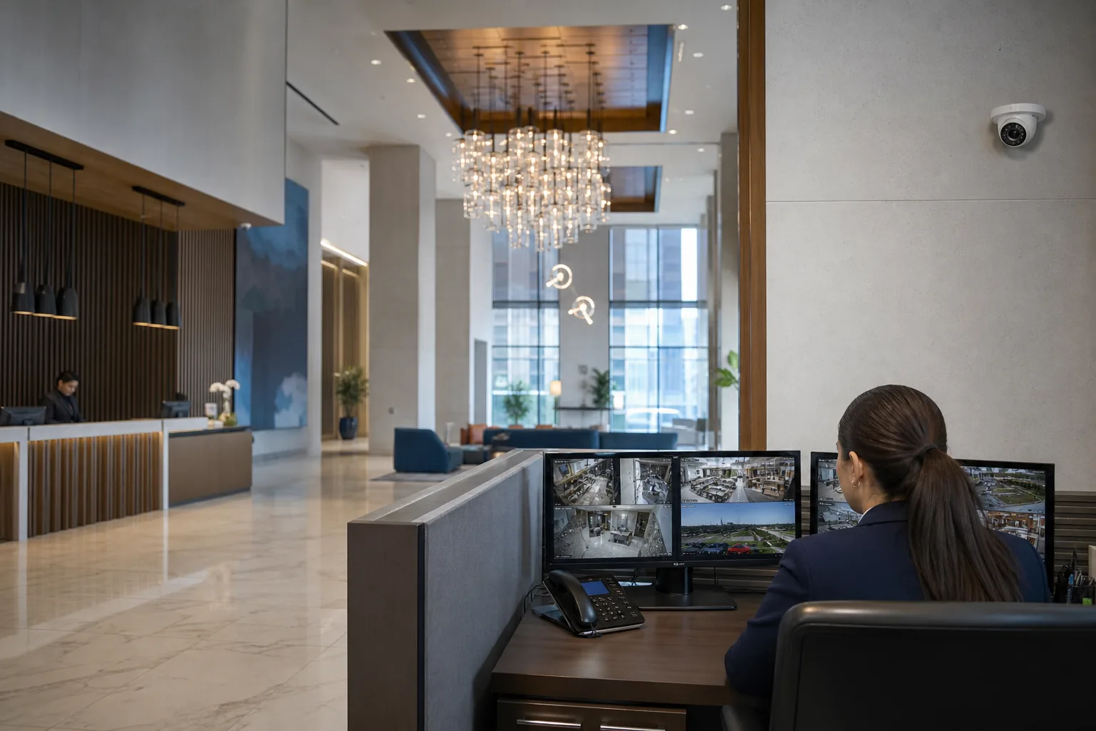 IP camera and site visibility system for Hotels & Hospitality