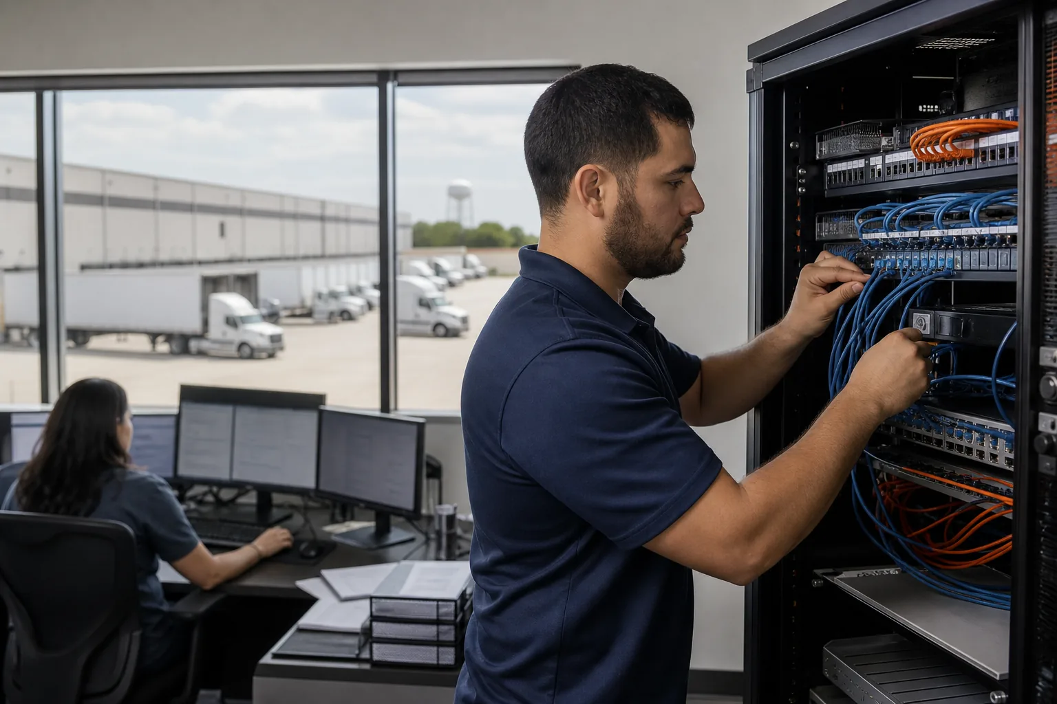 Structured network and data cabling for Logistics Companies