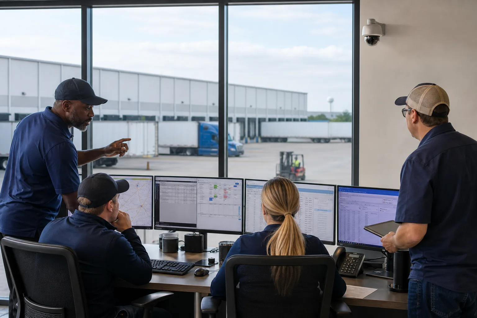 IP camera and site visibility system for Logistics Companies