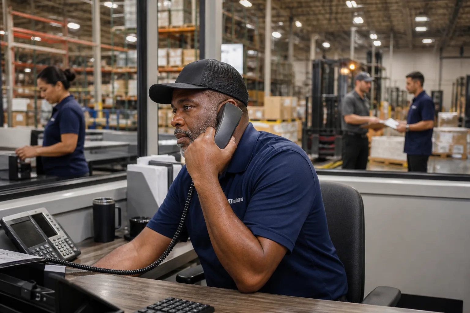 Manufacturing & Distribution team using modern business communications