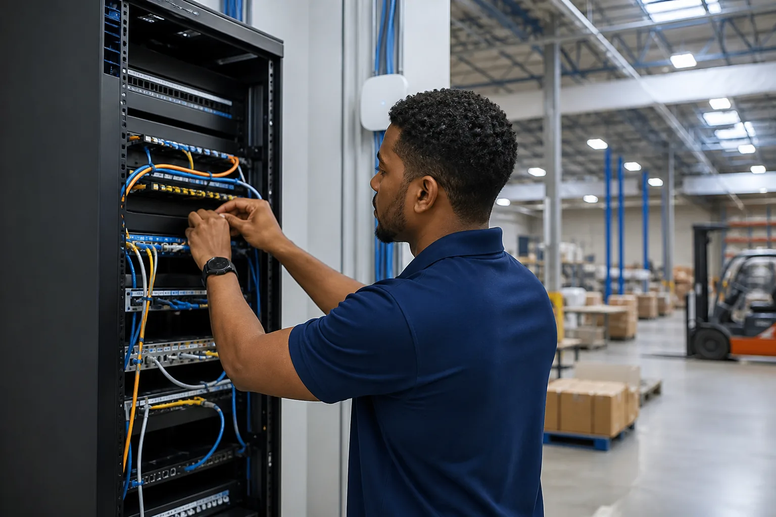 Structured network and data cabling for Manufacturing & Distribution