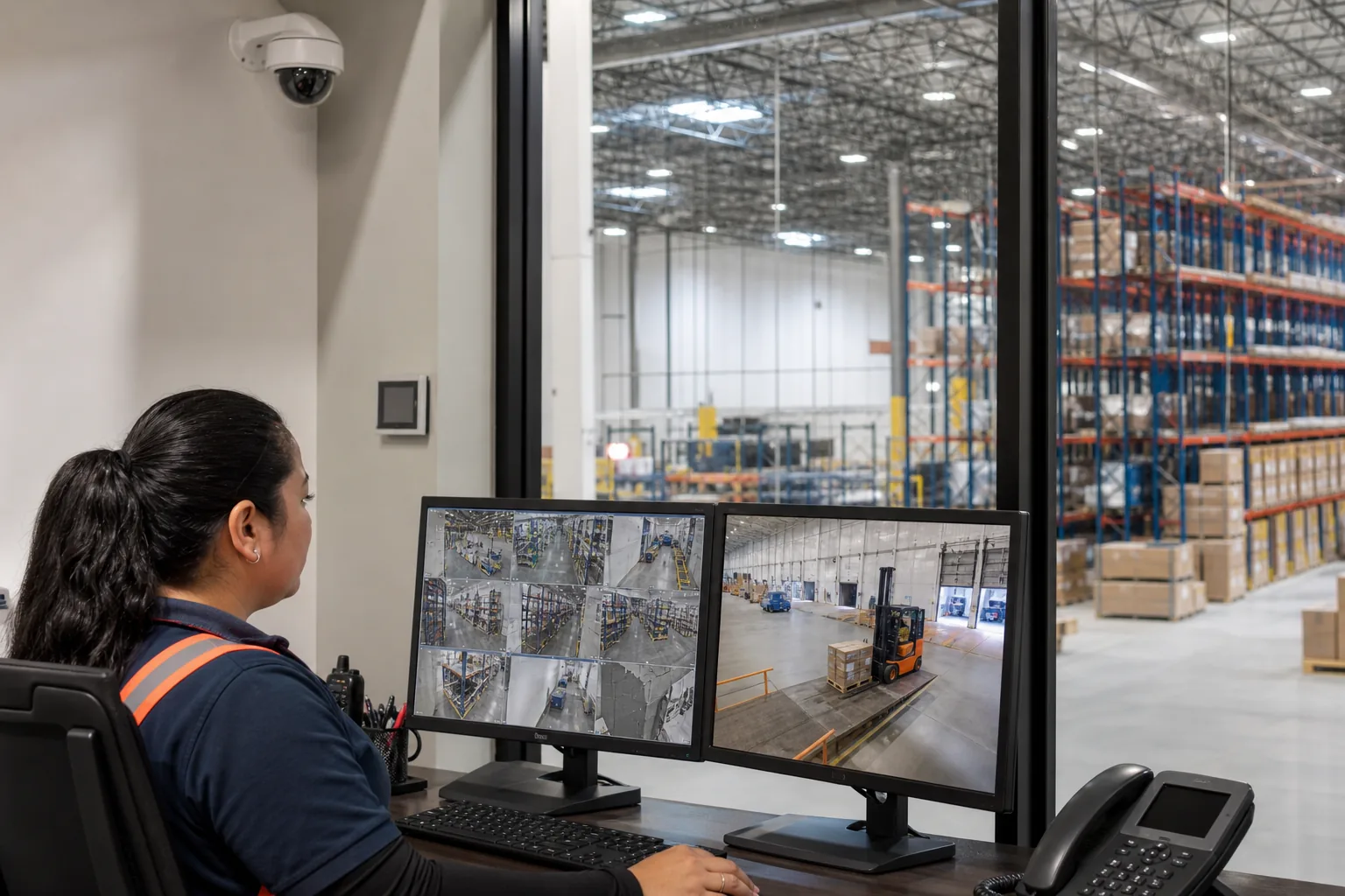 IP camera and site visibility system for Manufacturing & Distribution