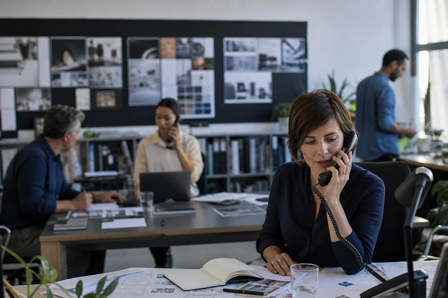 Marketing & Advertising team using modern business communications