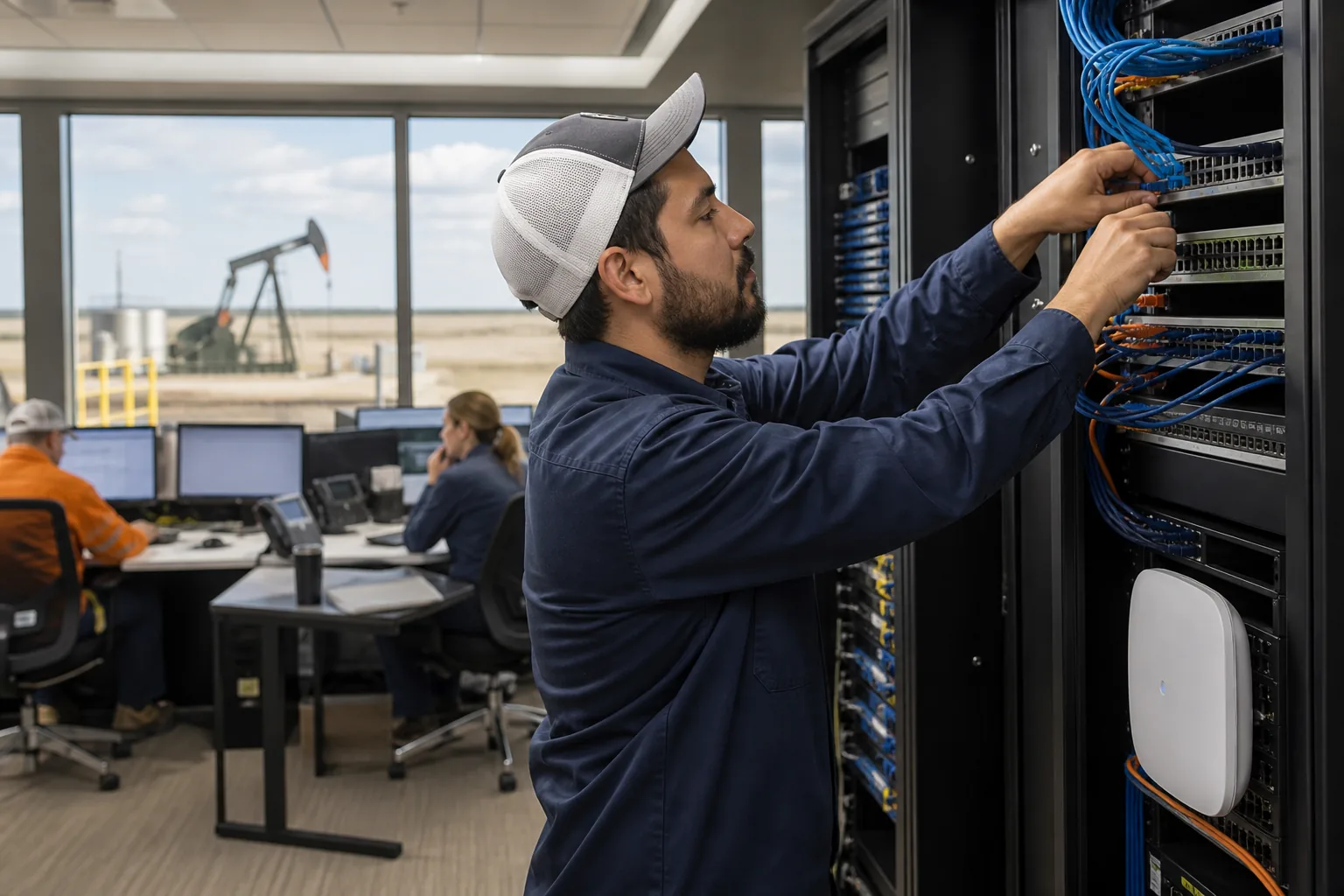 Structured network and data cabling for Oil & Gas