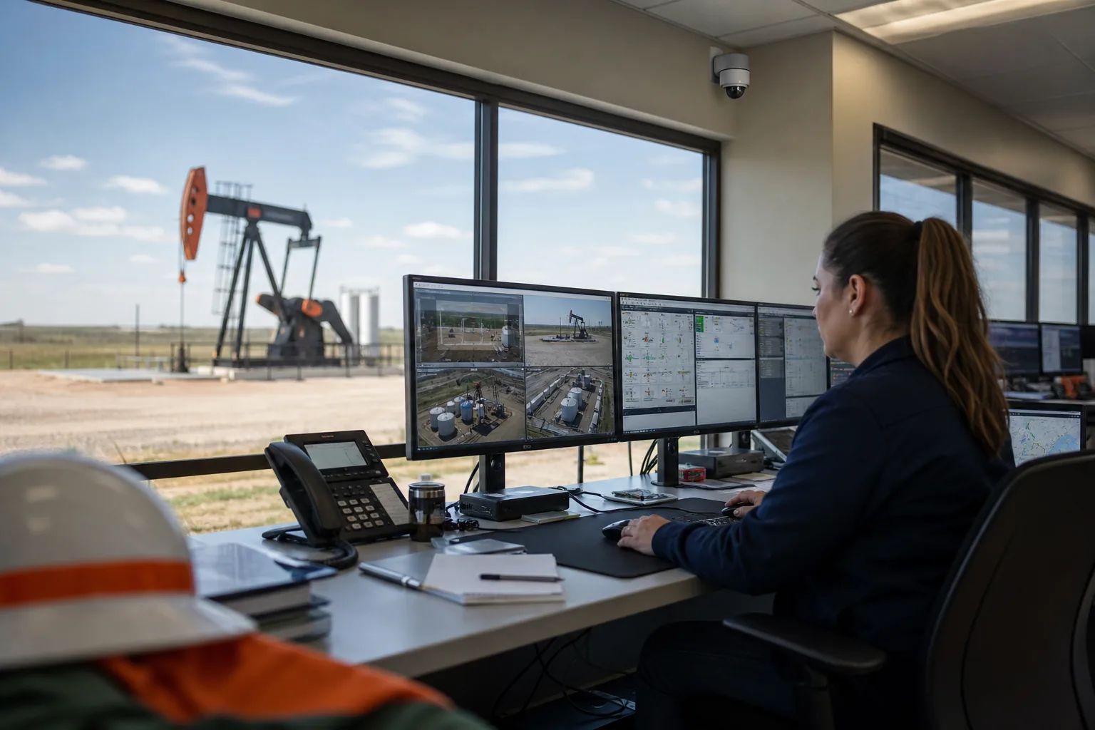 IP camera and site visibility system for Oil & Gas