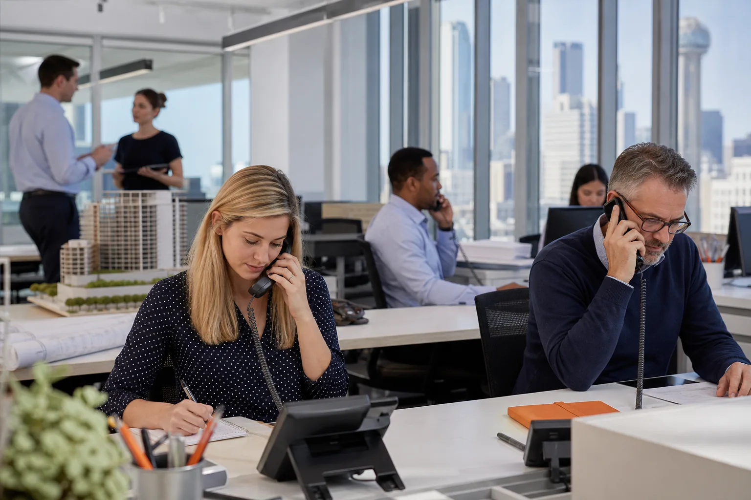Professional Services team using modern business communications