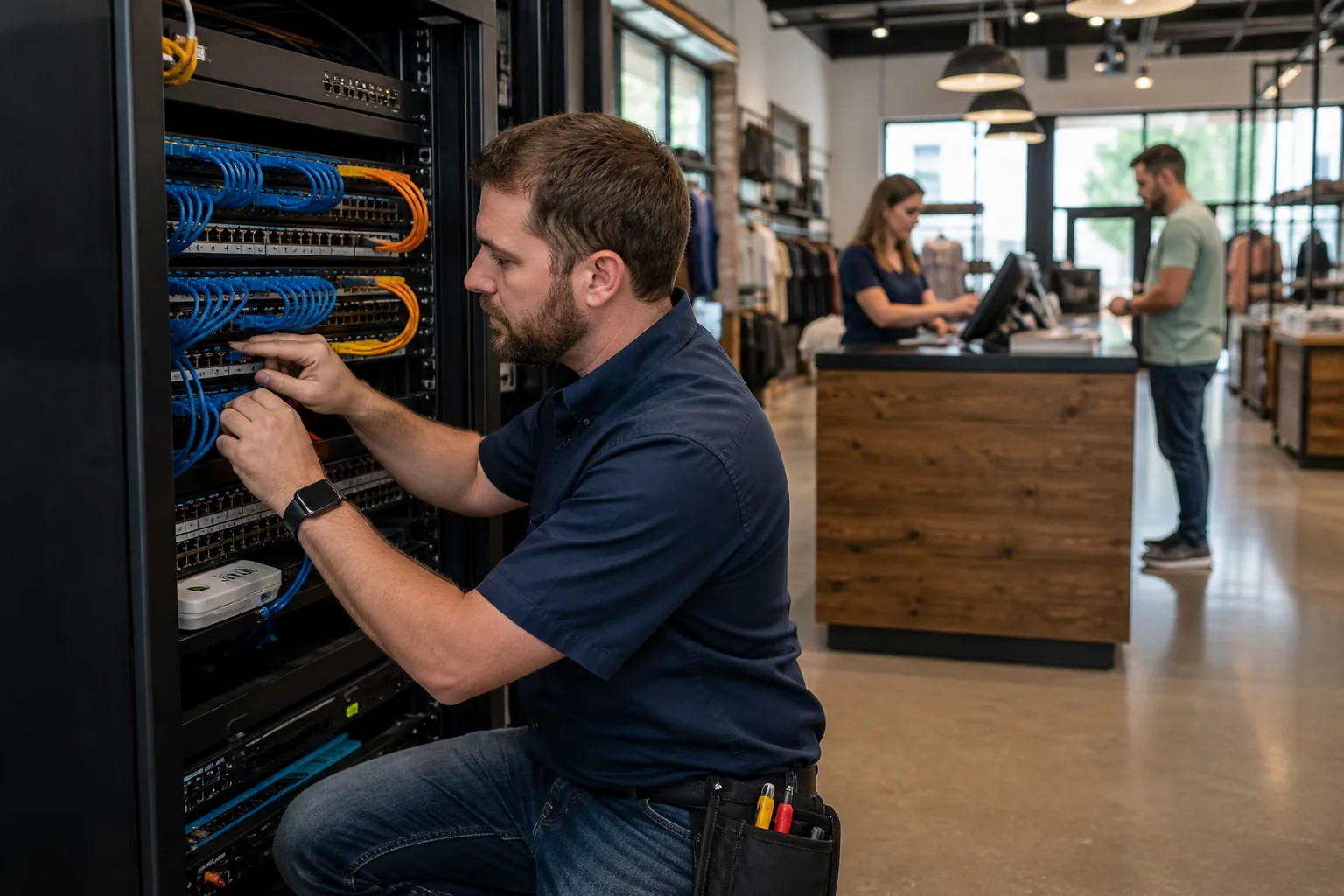 Structured network and data cabling for Retail Businesses