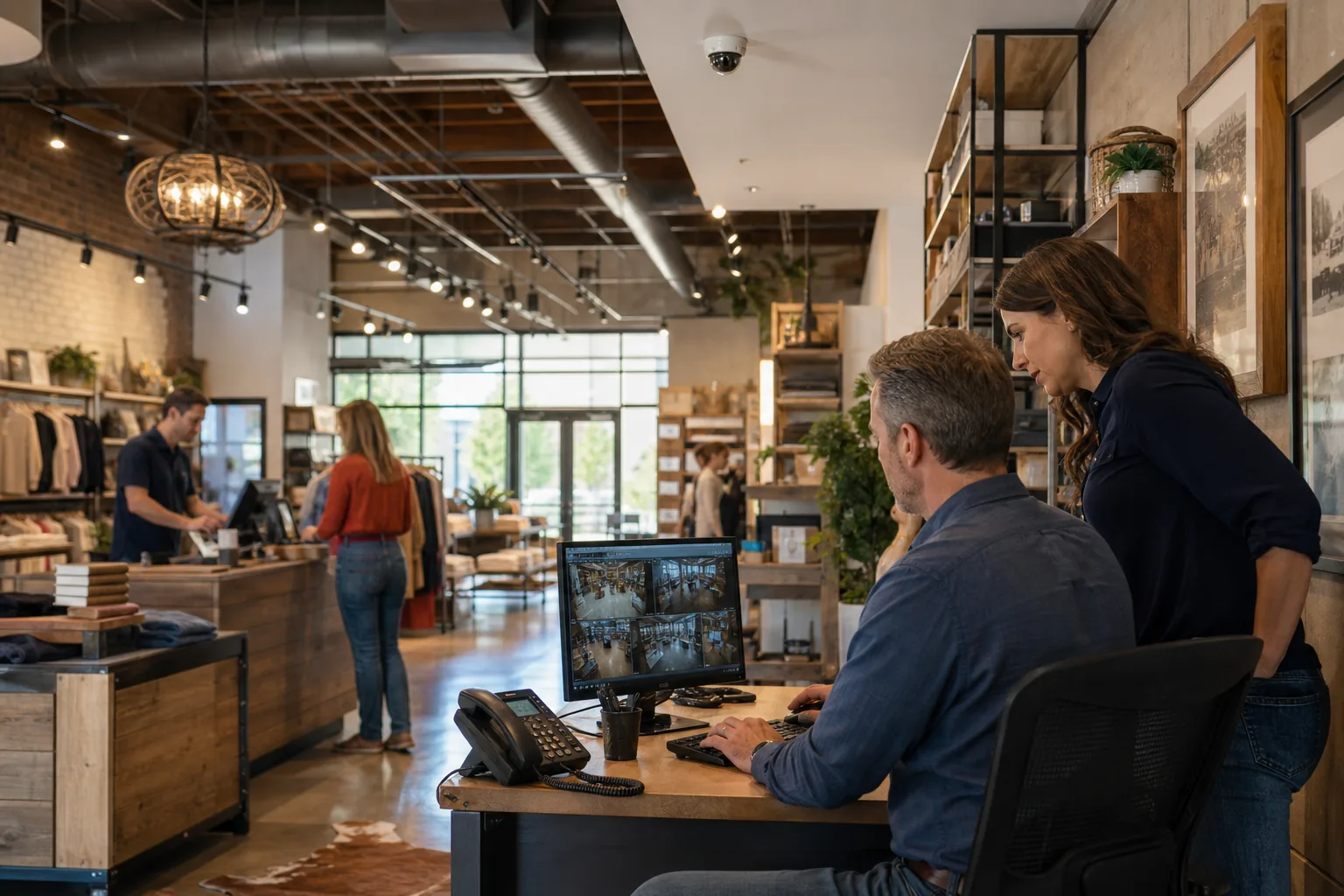 IP camera and site visibility system for Retail Businesses